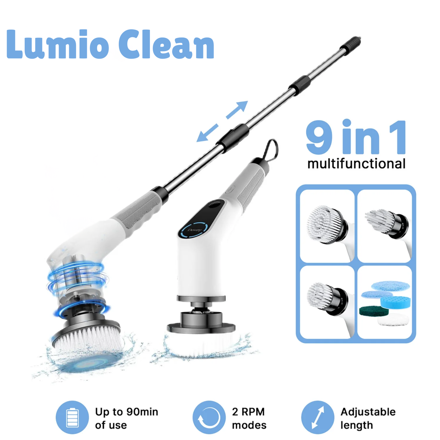Lumio Clean 9 in 1 Brush
